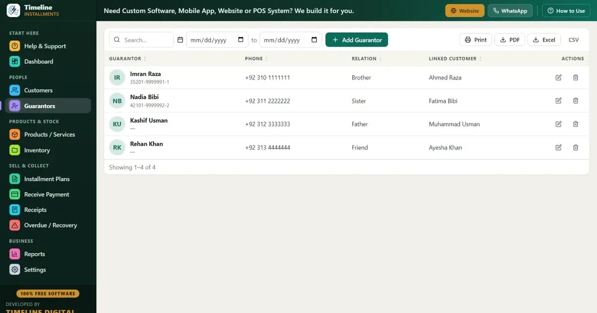 Buy here pay here dealer guide showing self-financing unit economics and weekly payment tracking in free installment software
