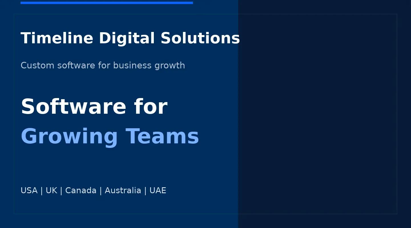 custom business software company — Timeline Digital Solutions team