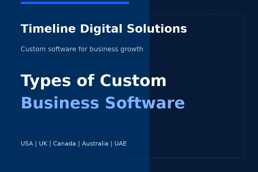 types of custom business software development