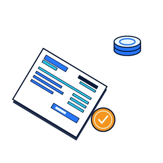 Timeline Invoice illustration