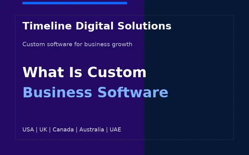 what is a custom business software company