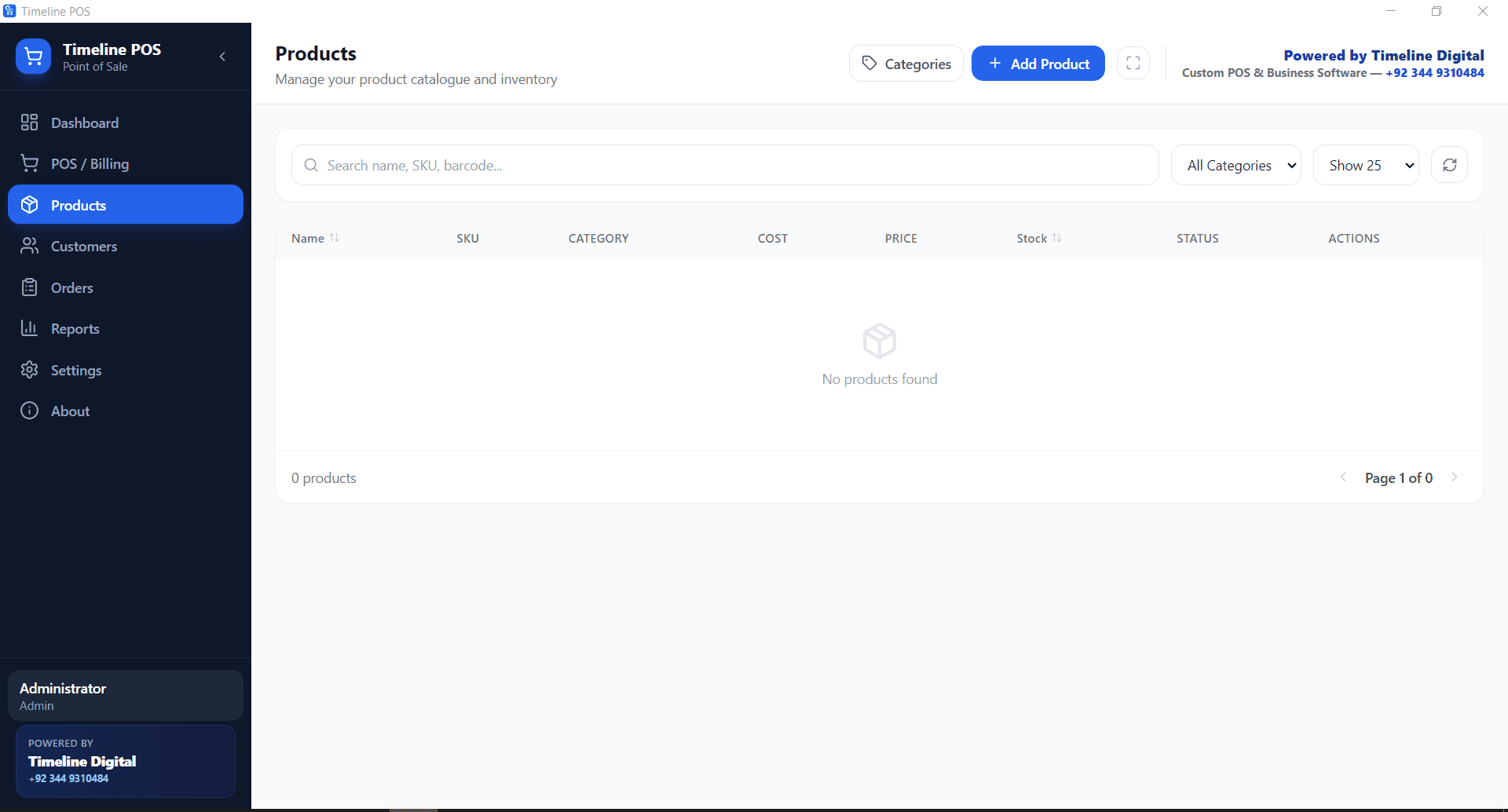 product management and inventory tracking in free POS software
