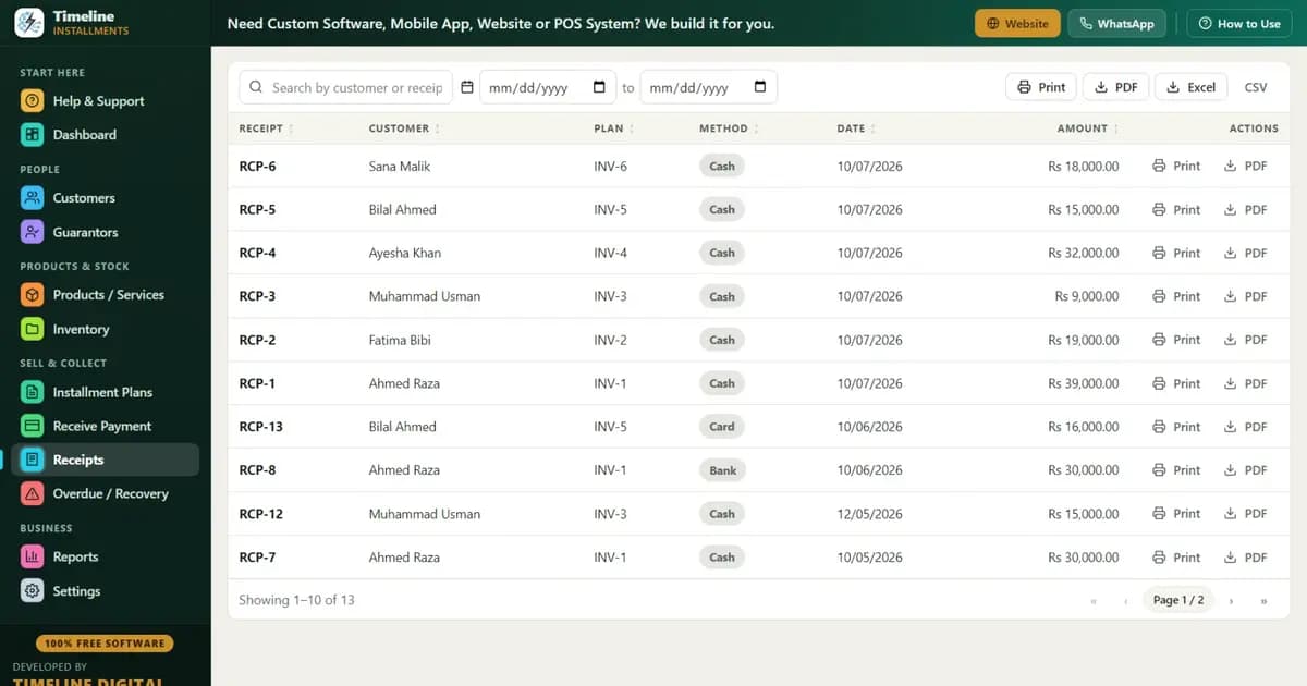 BNPL versus in-house installment plans comparison for small stores, with in-house plans run on free installment software