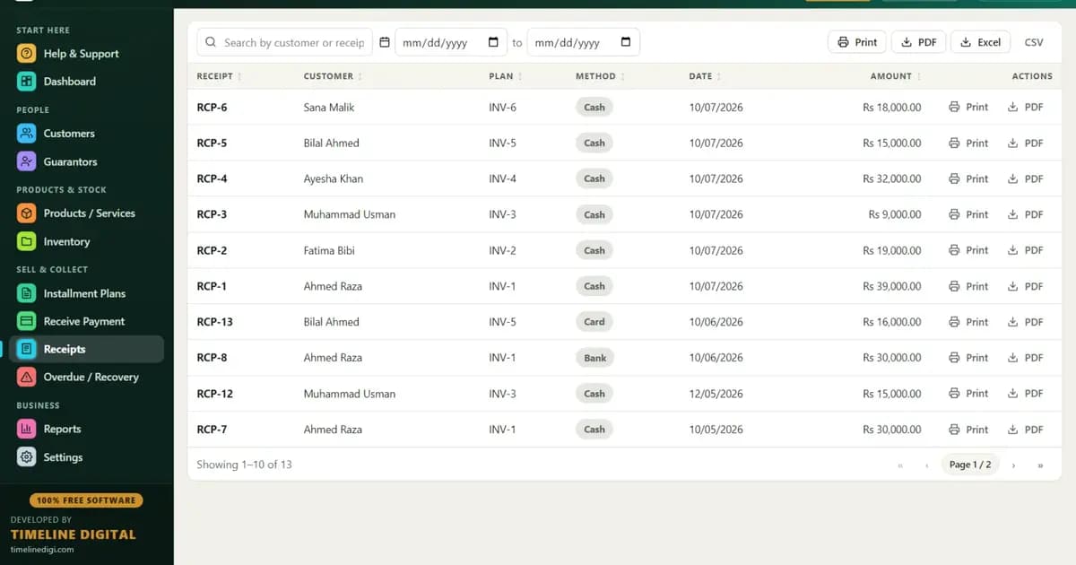 Hire purchase guide for UK retailers with weekly instalment schedules tracked in free installment software
