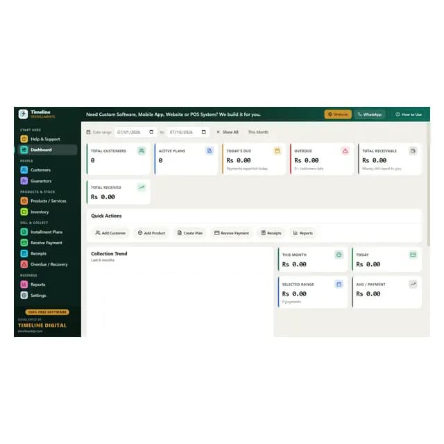 Timeline Installment Manager illustration