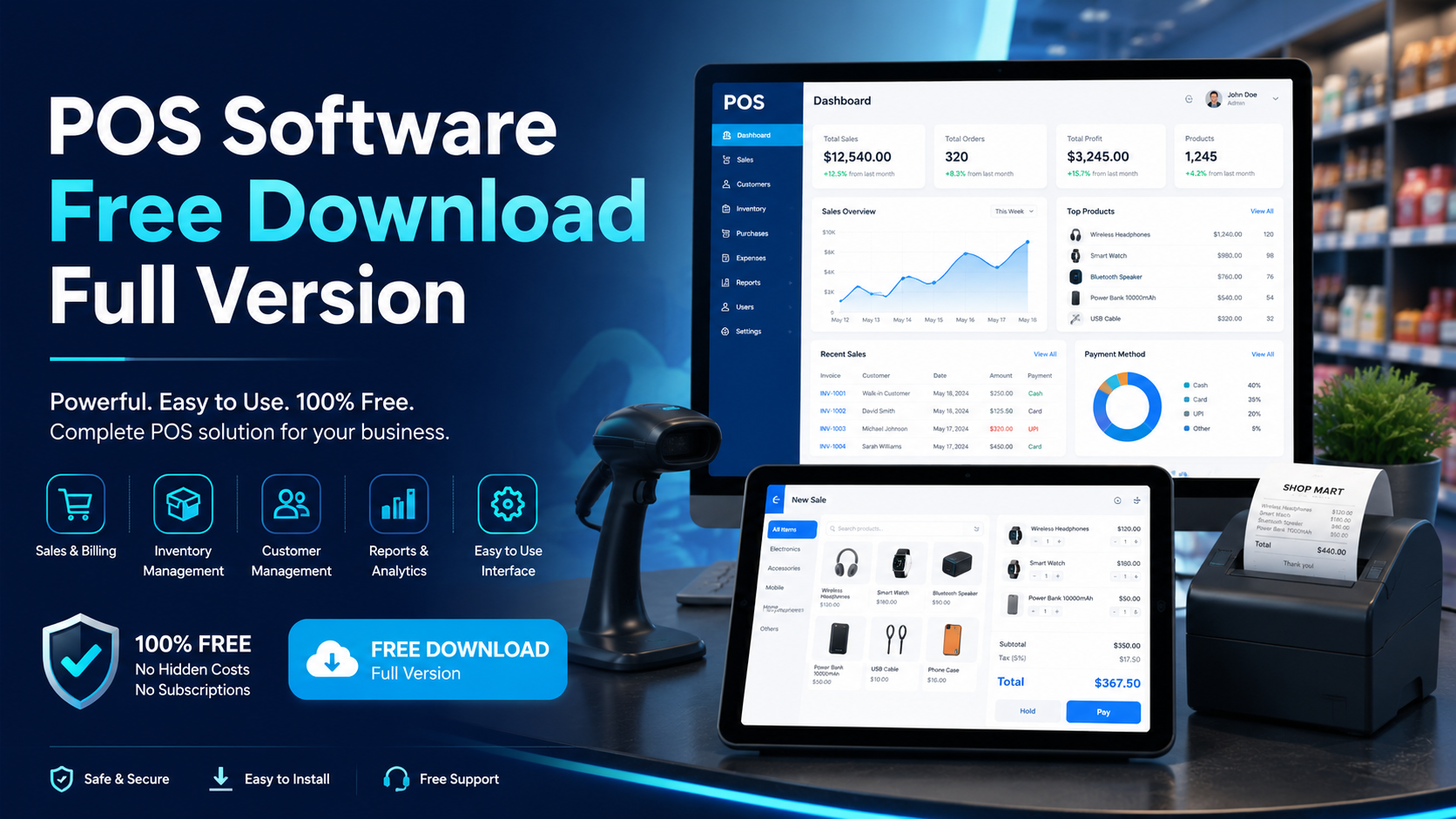 POS software free download full version for Timeline POS and Timeline Restaurants POS by Timeline Digital