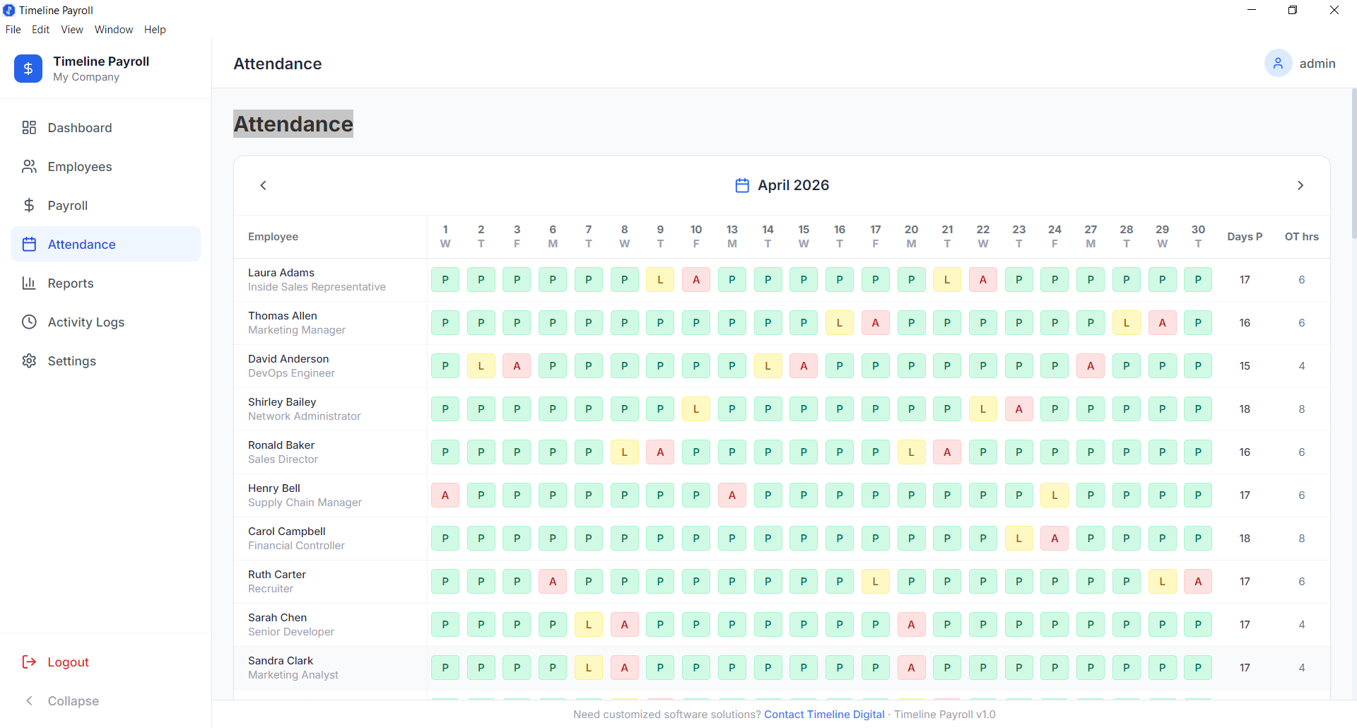 Attendance Tracking Module