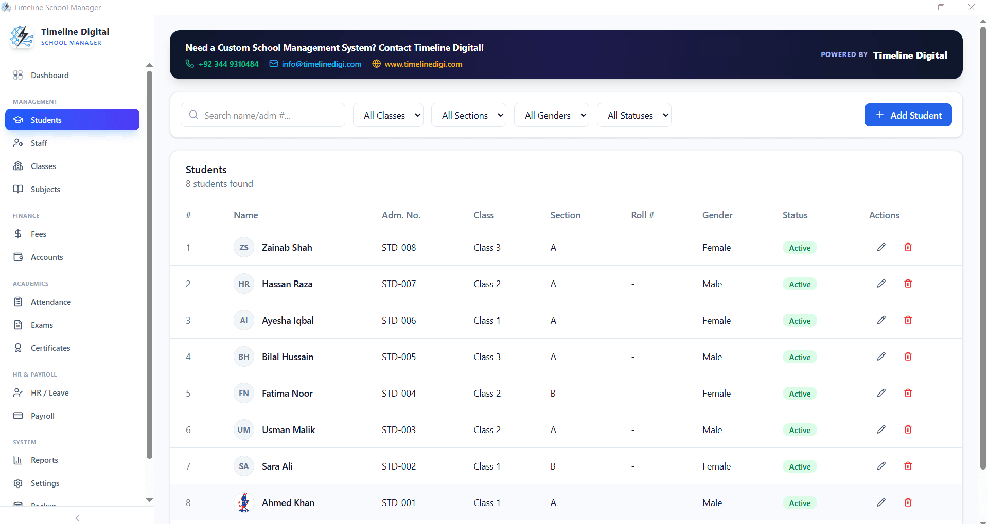 Student Attendance Module